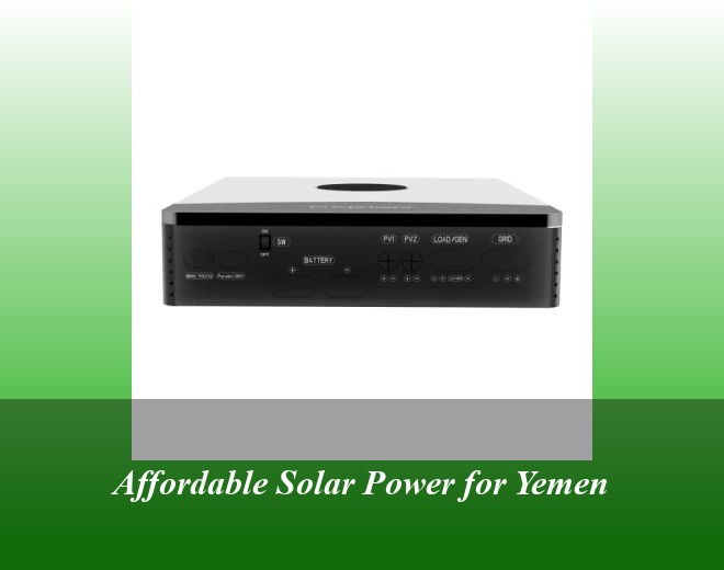 Affordable Solar Power for Yemen